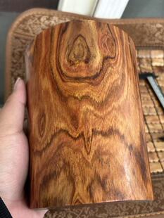 海南黄花梨油梨满花纹17厘米高笔筒摆件书房海口发货一物一拍0207