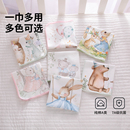 新生婴儿小方巾喂奶拍嗝巾纯棉防吐奶宝宝洗脸毛巾全棉a类洗澡巾