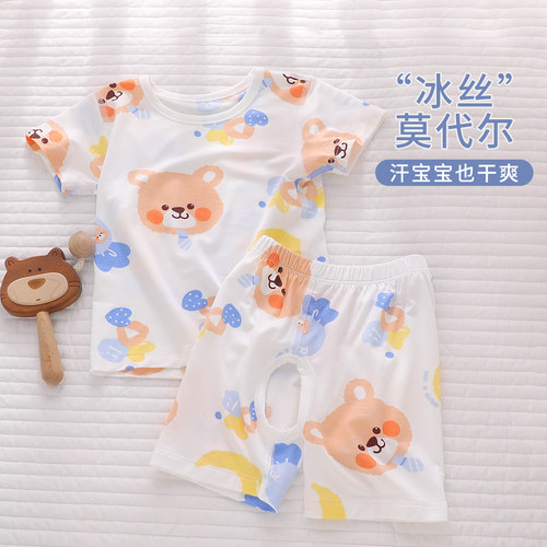 舒适柔软亲肤夏季薄款分体两件套