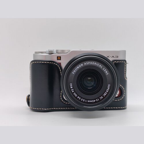 适用富士XA3/XA5XA7相机保护皮套防撞底座Fujifilm xa3半套保护壳