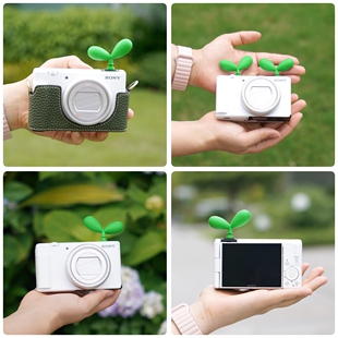 可爱豆芽热靴盖防尘装 M50富士XT50索尼a7c2尼康zfc 饰适用佳能R50