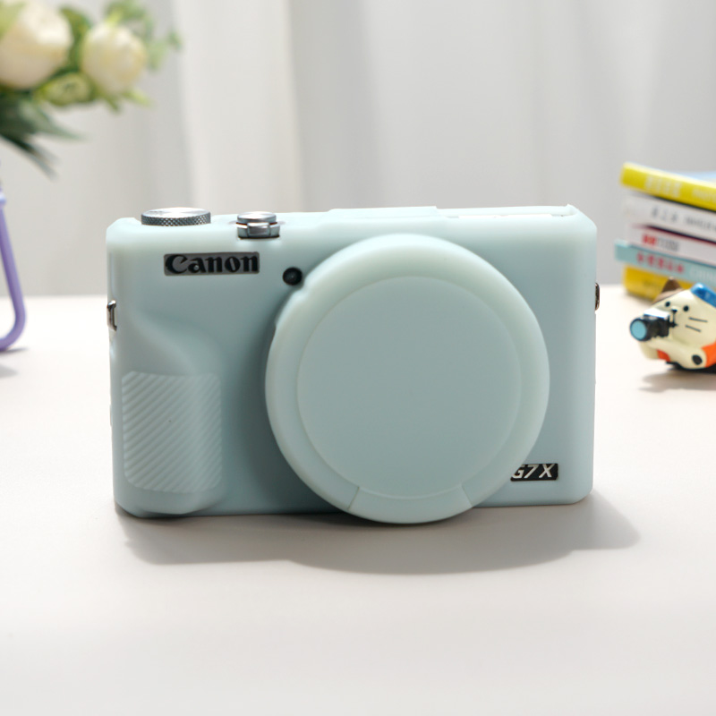 适用佳能G5X2相机包g7x2硅胶套g7x3简约防撞包SX740/SX730HS外壳