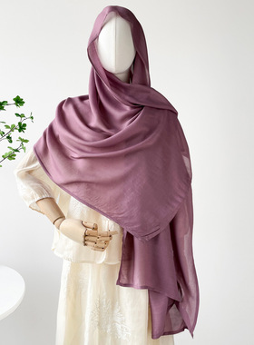 Women Scarves Soft  Bandana Shawl Scarf 棉麻围巾高级大头巾女