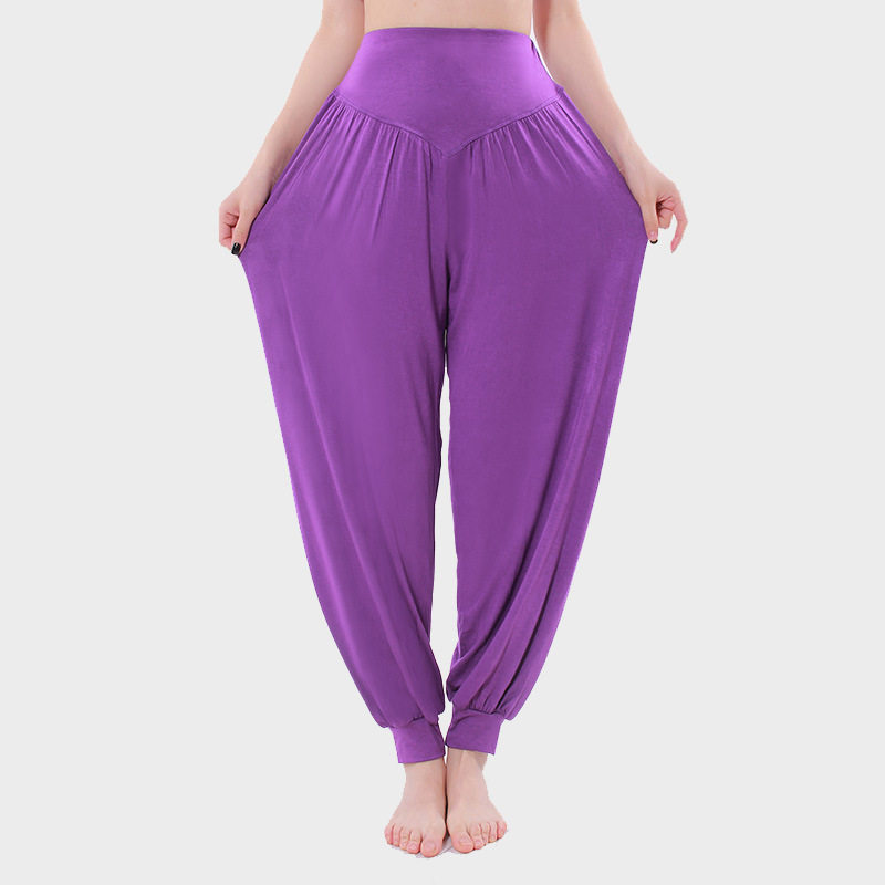 modal yoga pants women fitness bloomers loose trousers瑜伽裤