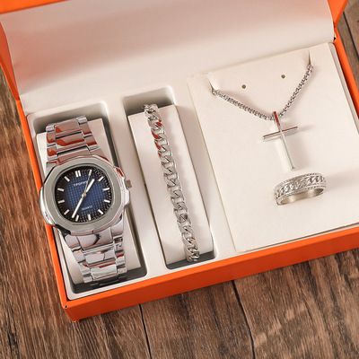 Wristwatch necklace bracelet ring gift set for men watch腕表