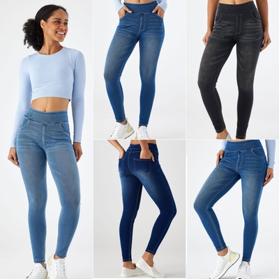 高弹腰女牛仔裤SlimJeansPant