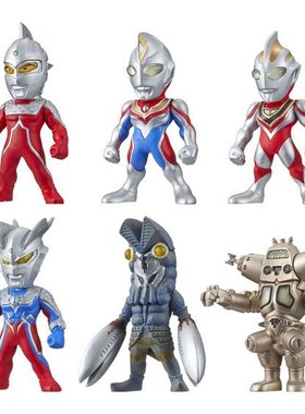 奥特超人大合集第二弹Q版赛罗赛文 盖亚 戴拿 怪兽金古桥人偶玩具