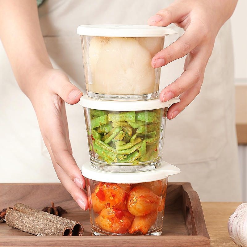 玻璃密封罐咸菜收纳盒榨菜保鲜盒