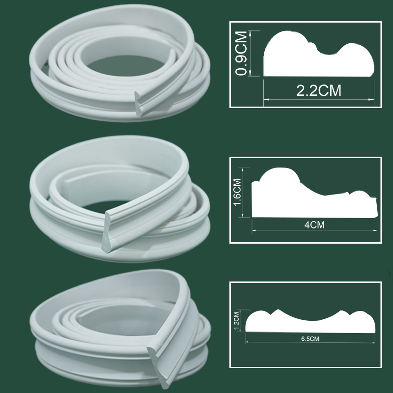欧式自粘石膏线条吊顶装饰条pvc软线条背景墙造型边框条弧形包边
