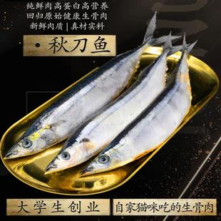 顺丰冷运 新鲜 急冻深海鱼500g 冷冻水产鲜活 急冻秋刀鱼