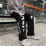 XZ612-K120-P55（控68）发泡字母印花运动休闲长裤1，男装休闲裤，星座612
