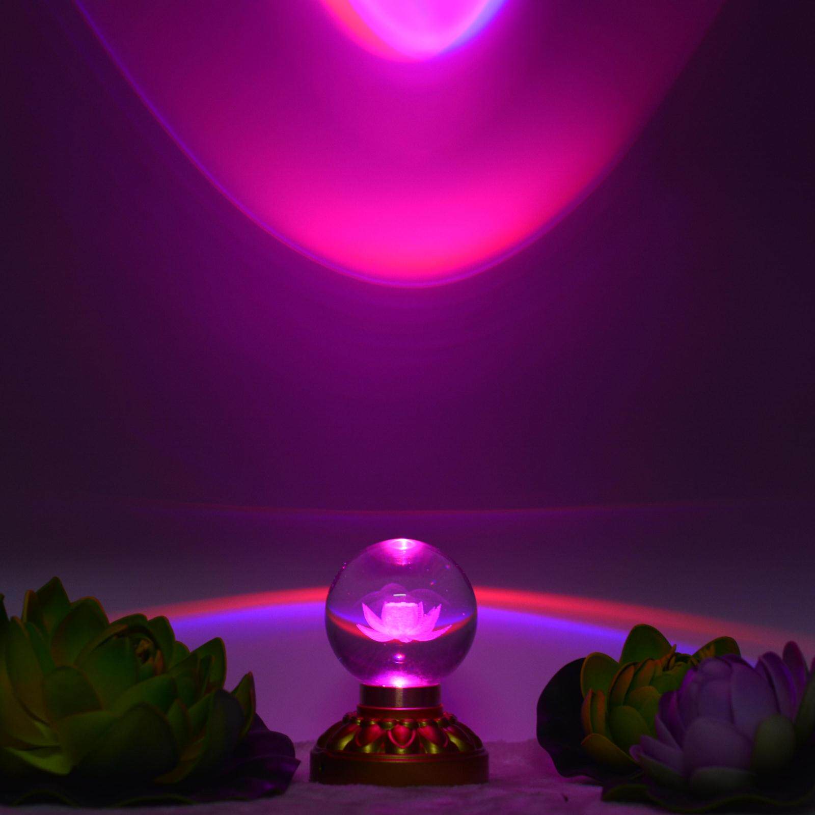 佛前led七彩莲花灯电池电源两用长明灯供灯佛台佛堂佛灯