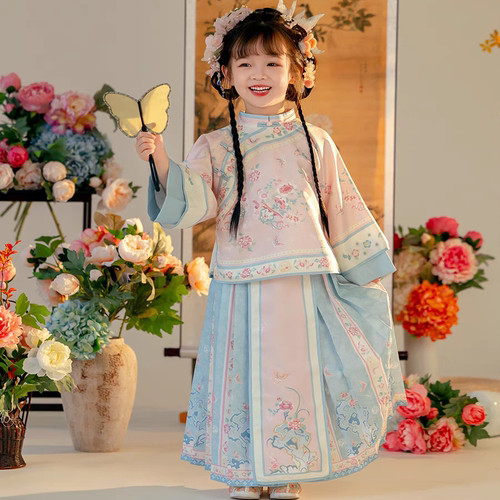 女童格格服马面裙套装