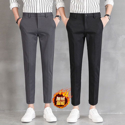 西装裤子男生九分小西裤