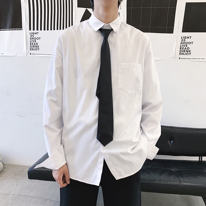 dk套装韩版潮流学生班服长袖衬衫