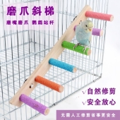 鹦鹉专用磨牙棒互动云梯木梯爬梯玩具虎皮牡丹磨爪嘴秋千配件用品
