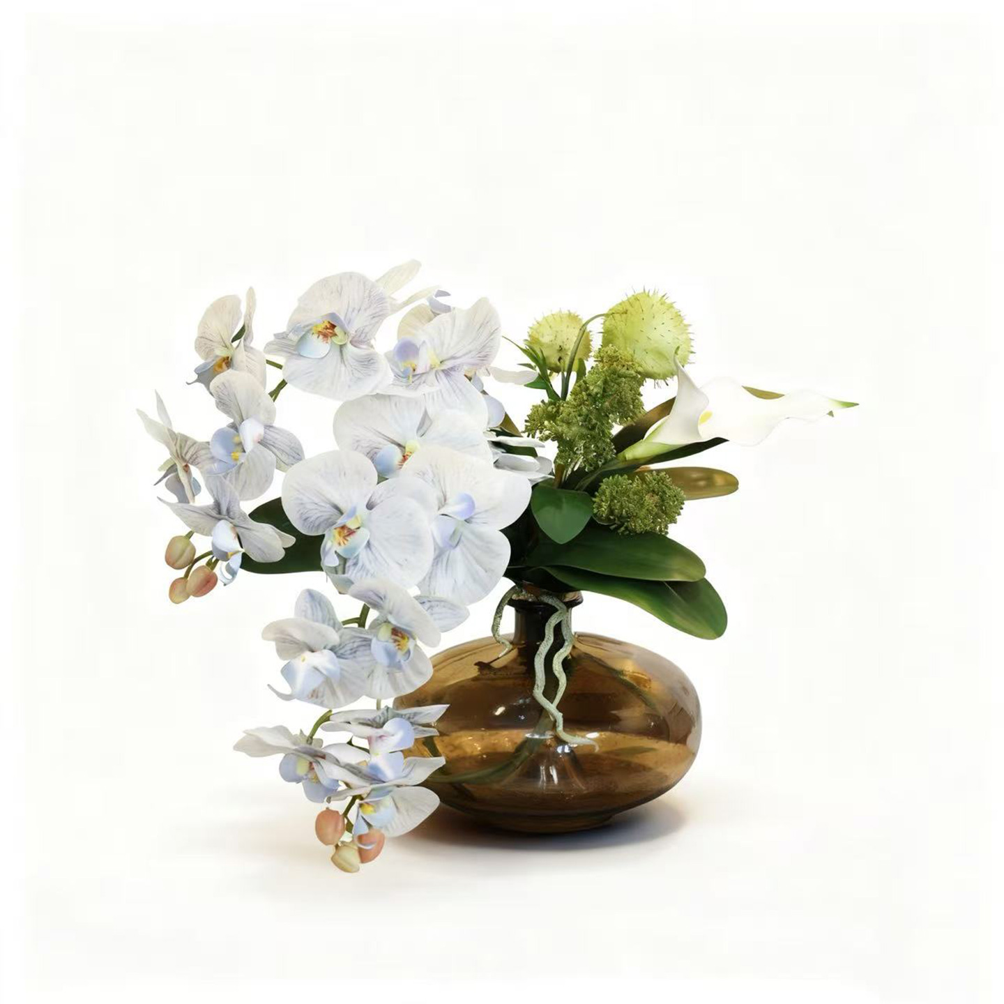 蝴蝶兰仿真花摆件装饰