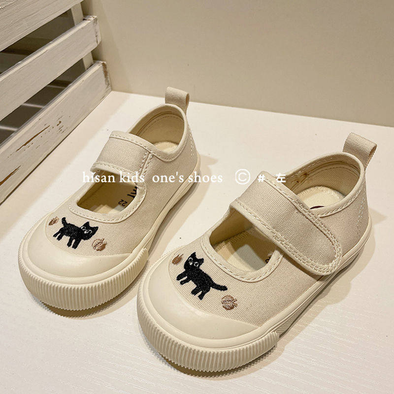 儿童帆布鞋鞋子一脚蹬轻