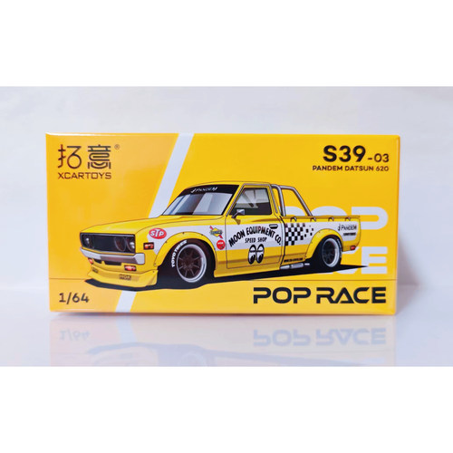 拓意S39-03-1/64合金车模达特桑PANDEM DATSUN 620月亮眼卡车收藏