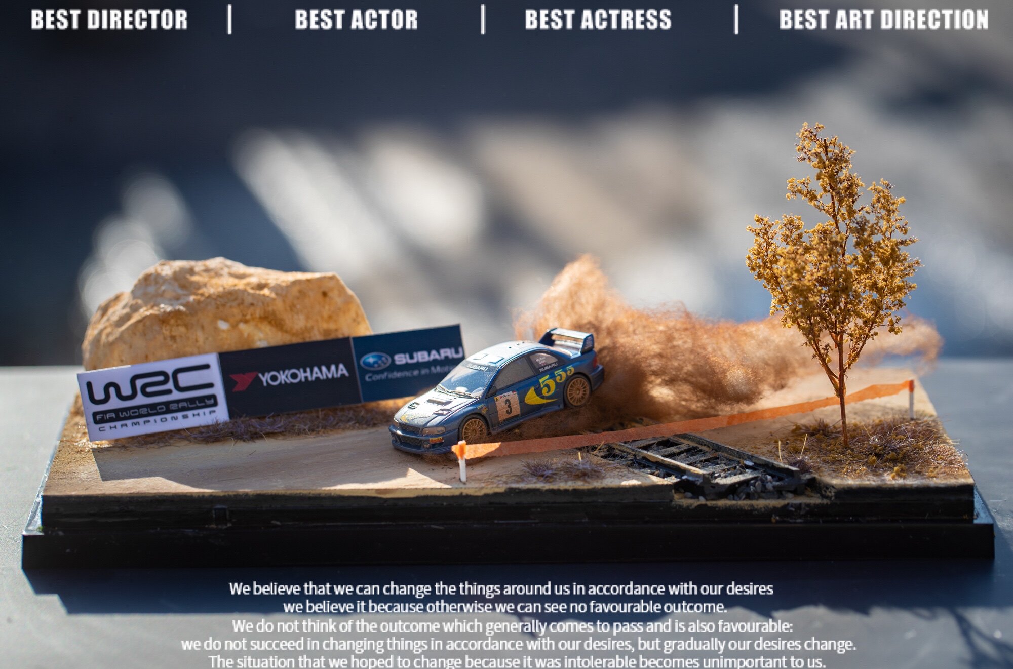 1/64场景1/64WRC蓝旗亚达喀尔