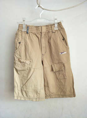 BLUE CROSS姜黄色休闲五分裤中裤140/150/160