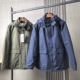 外贸男装 冬季 保暖户外中长款 波兰莼元 纯色工装 派克服夹棉棉衣潮