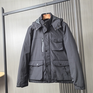 欧美小众防风防水抗撕裂秋冬男士户外休闲工装派克棉衣棉服厚外套