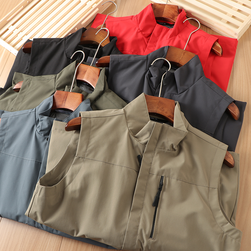 多口袋防风防泼水钓鱼马甲背心