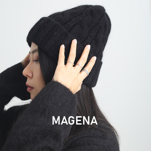 针织帽冷帽女意大利纱线冬季