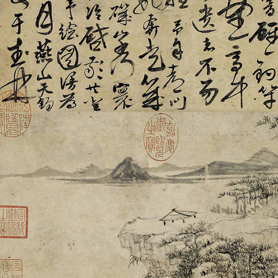 国画1元台图真迹复制品历代