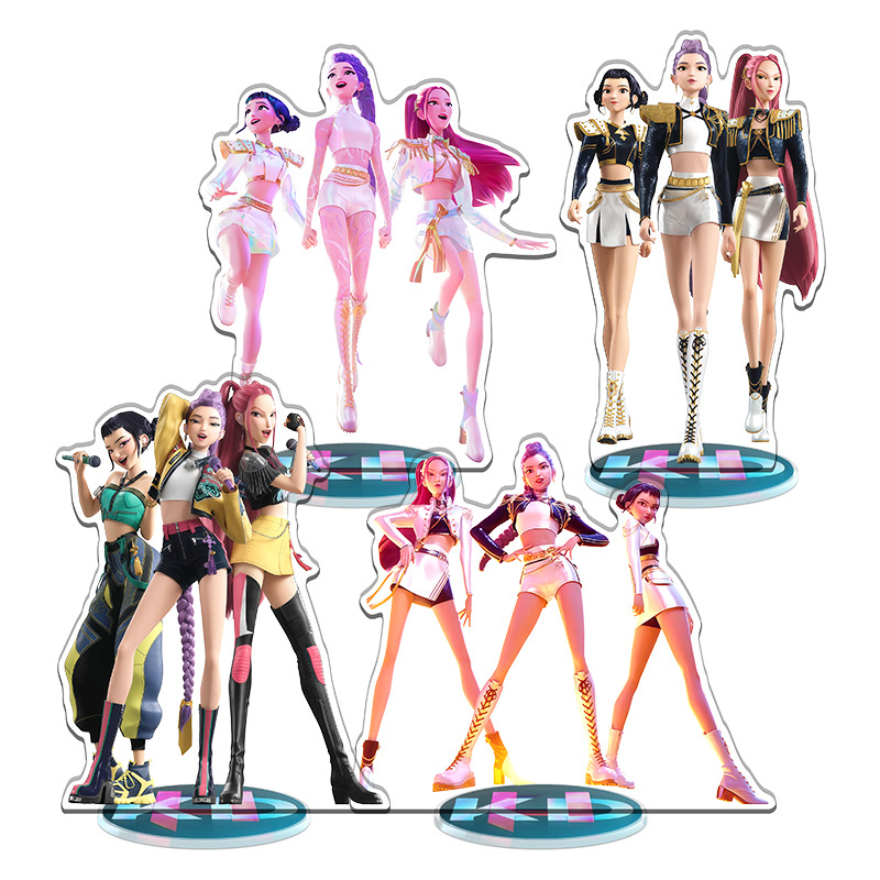 K-POP猎魔女团韩流立牌桌面摆件