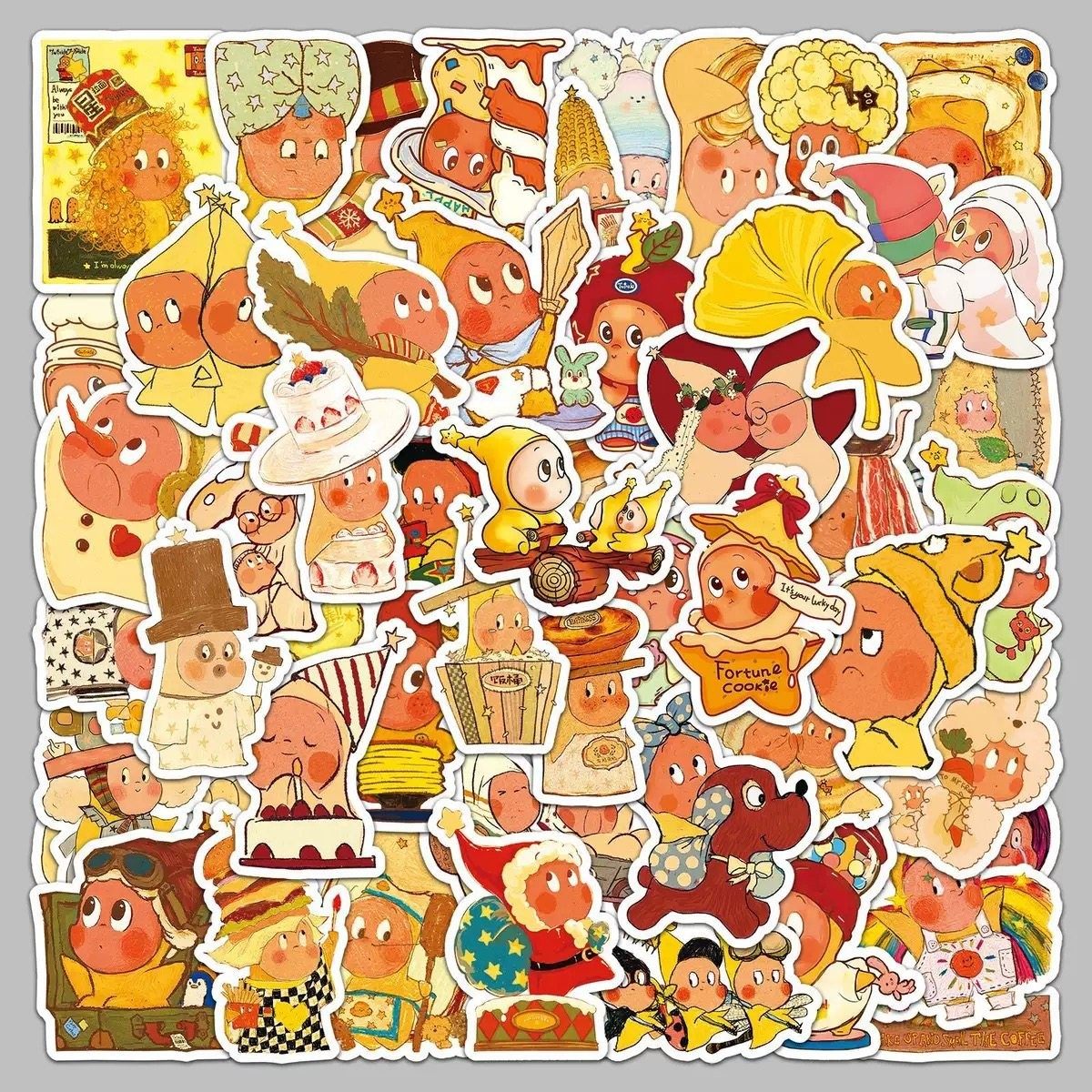 卡通动漫合集周边贴纸可爱二次元手账本装饰儿童学生奖励防水贴画