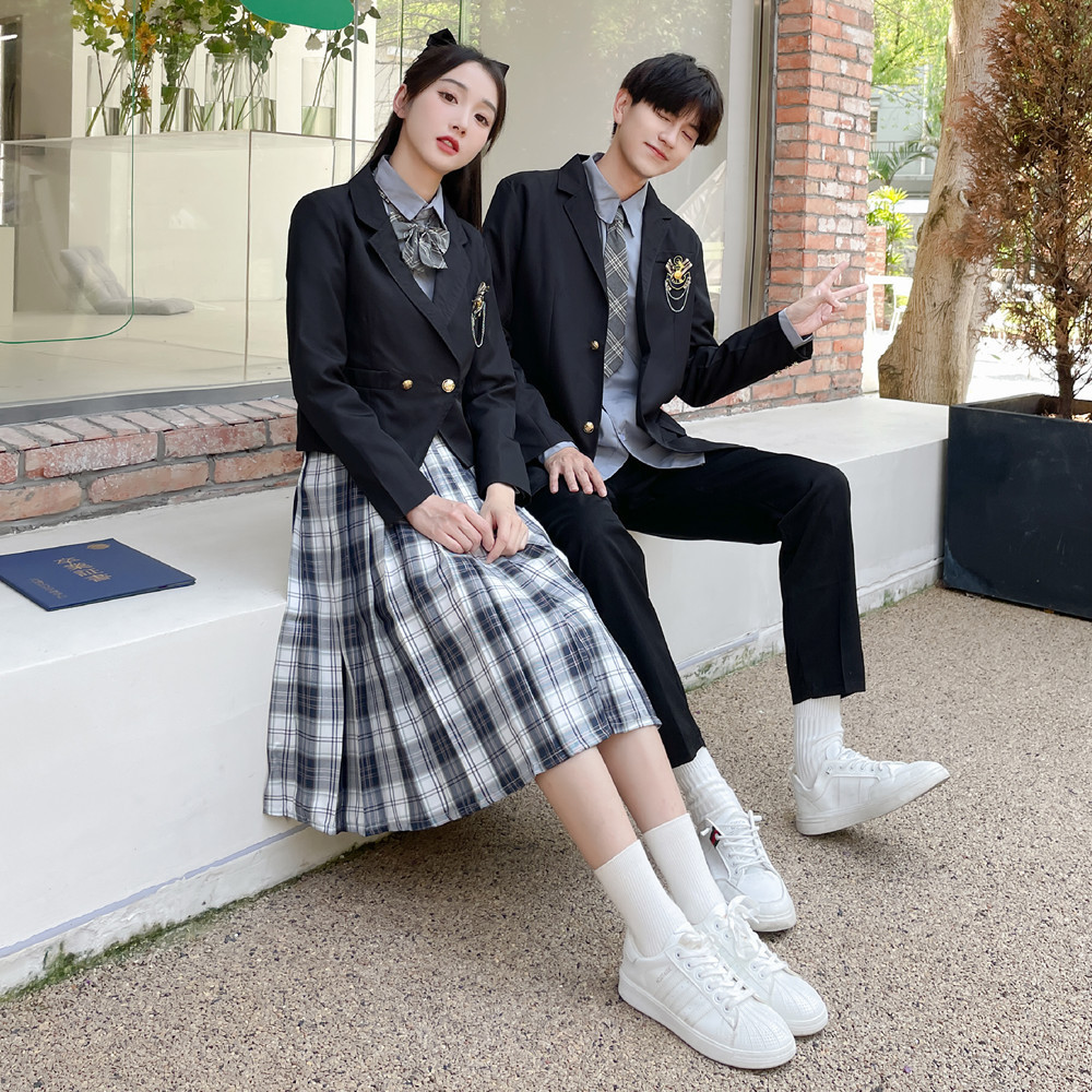 班服秋季套装学生西服运动会演出服高中生校服长裙中学生合唱