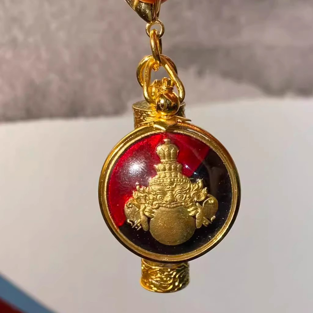 安伯曼阿赞仁​九宝铜日夜拉胡圆饼龙宫s利长管挂件