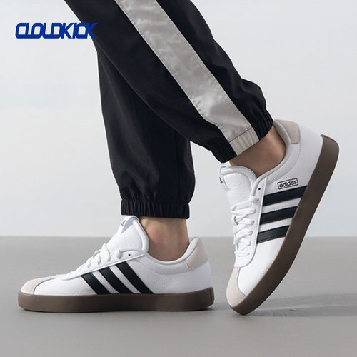 Adidas阿迪达斯 VL COURT 3.0 经典板鞋小白鞋德训鞋T头鞋 ID6285