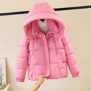 棉袄大码 可拆卸帽冬装 韩版 羽绒棉衣女2025新款 小个子棉服 加厚短款
