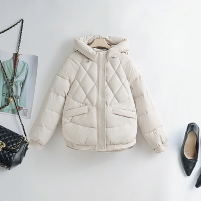 2025秋冬连帽加厚棉袄宽松面包服大码小个子羽绒棉衣女棉服外套潮
