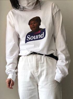 SOUNDSHOP BALANSA釜山HAND SANITIZER LOGO 韩国音乐潮牌长袖T恤