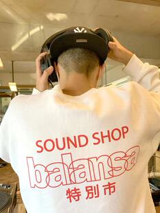 BALANSA SOUNDSHOP 釜山 LOGO 加绒卫衣 韩国音乐潮牌 Ohh