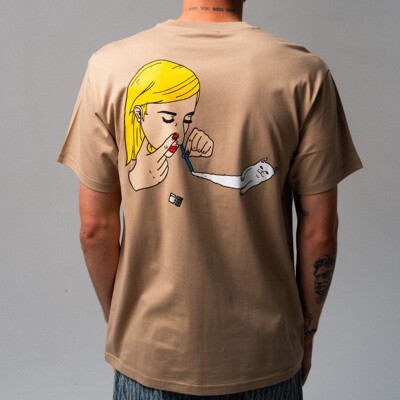 【Ohh】现货 RIPNDIP COCO NERM TEE 卡其色 贱猫 短袖T恤