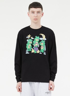 【Ohh】现货 LMC DIGGING THREE BEARS L/S TEE 长袖t恤 韩国品牌