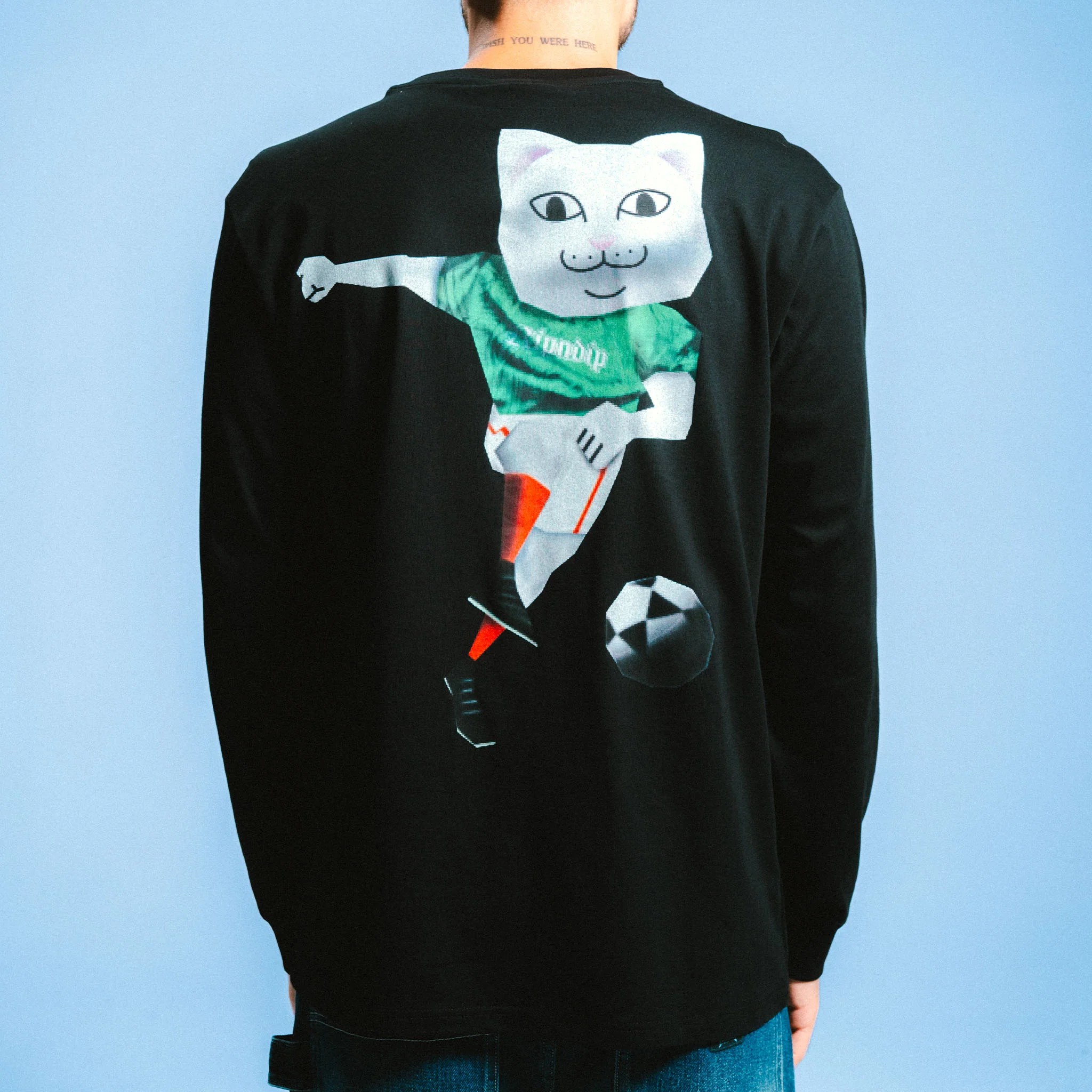 【Ohh】现货 RIPNDIP RND SPORTS L/S 黑色 美潮 贱猫 長袖T恤