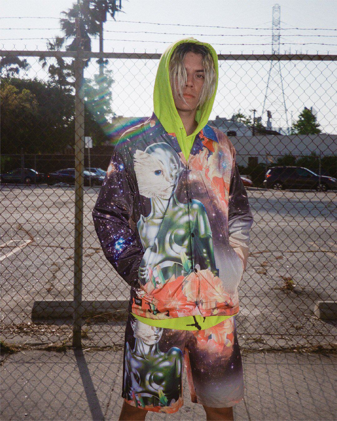 【Ohh】现货RIPNDIP GALACTICA COACHES JACKET贱猫夹克外套