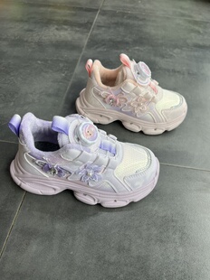 皮面二棉鞋 2025新款 休闲老爹鞋 子儿童运动鞋 女童鞋