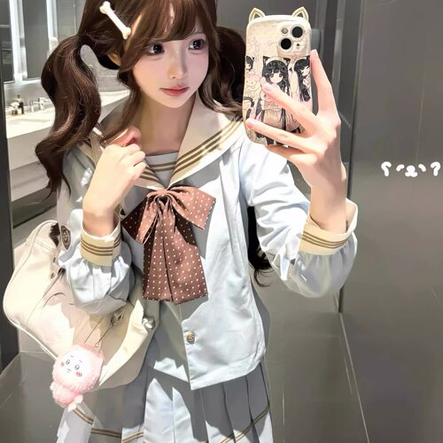 栀枝兔JK水色身水手服山栀海盐