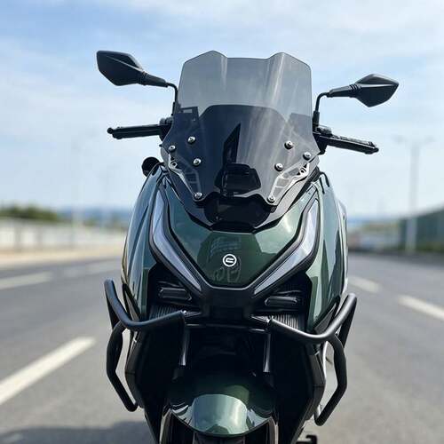骑仕牛适用春风 150SC-F竞技前挡风玻璃150scf改装黑化风挡板配件