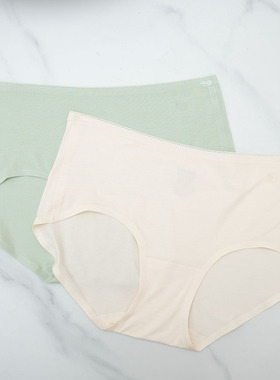 2条 红豆内裤女莫代尔弹力三角裤 红豆居家女士内裤修身 5K566