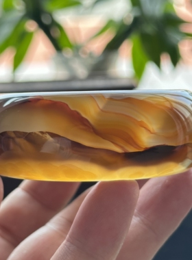 云臻阁天然巴西水墨花料山景云海意境玛瑙手镯群山起伏景观镯59