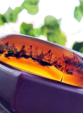 巴西象形人物天然水墨手镯