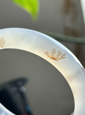 云臻阁天然海洋玉髓马料白冰草花缠丝小草大花风景玛瑙景观手镯58